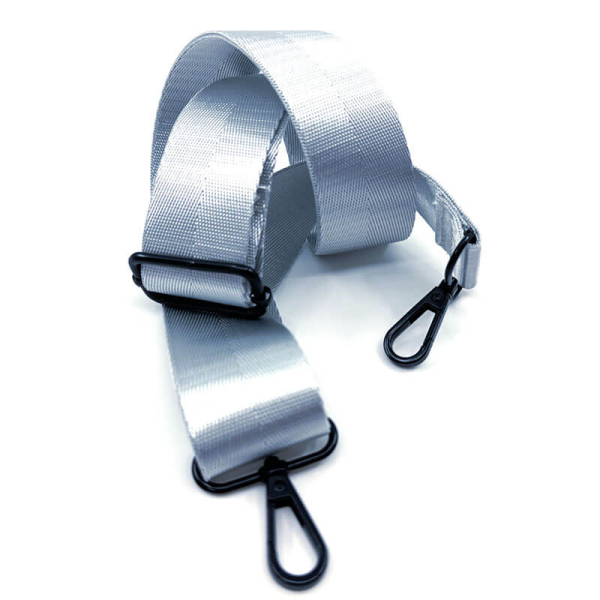 Tote Handtasche, Orianne, Thermolite silber, Gurt